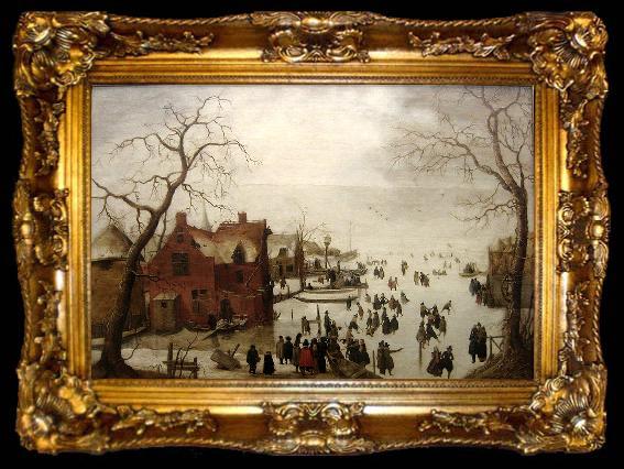 framed  Hendrick Avercamp Winter Scene, ta009-2